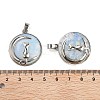 Opalite Flat Round Pendants X-FIND-A043-11P-3