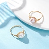 2Pcs Shell Pearl Finger Rings RJEW-JR00946-2