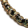 Handmade Dichroic Foil Glass Beads Strands DICH-U001-02H-3