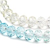 Transparent Painted Glass Beads Strands LS-DGLA-A034-T6mm-A21-4