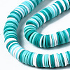 Handmade Polymer Clay Beads Strands X-CLAY-R089-8mm-085-2