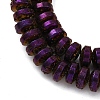 Electroplated Natural Lava Rock Beads Strands G-A256-E01-01I-2