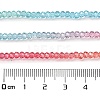 Transparent Painted Glass Beads Strands DGLA-A034-T2mm-A11-4