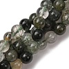 Natural Green Rutilated Quartz Beads Strands G-E561-14-6mm-2