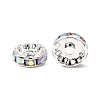 Brass Grade A Rhinestone Spacer Beads RSB039NF-02-2