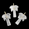 Natural Mixed Stone Carved Pendants G-C282-04-2