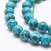Natural Marble Beads Strands G-K211-6mm-E-3