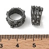 Brass Micro Pave Clear Cubic Zirconia Beads CU-CBAC675-07B-2