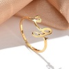 304 Stainless Steel Cuff Rings for Women RJEW-D285-01G-G-3
