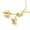 Rack Plating Brass Round Bead Slider Bracelets for Women BJEW-M232-01G-D-4