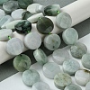 Natural Myanmar Jadeite Beads Strands G-A092-A01-02-2