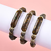 Natural Ocean Jasper Beads Stretch Bracelets BJEW-T022-04C-4