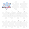 10Pcs Acrylic Big Pendants OACR-DC0001-23B-1