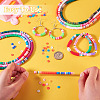 6 Strands 6 Colors Handmade Polymer Clay Bead Strands CLAY-TA0001-39-5