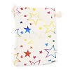 Christmas Theme Cotton Fabric Cloth Bag ABAG-H104-B14-2