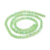 Transparent Electroplate Glass Beads Strands EGLA-F156-AB05-2