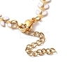 Enamel Ear of Wheat Link Chain Necklace NJEW-P220-02G-05-3