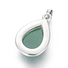 Natural Green Aventurine Pendants G-L512-C06-3