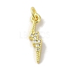 Brass Micro Pave Cubic Zirconia Pendants KK-M283-29A-01-1