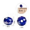 10 Colors Electroplate Glass Beads EGLA-JP0002-01B-6mm-4