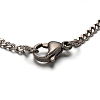 Heart 304 Stainless Steel Necklaces SJEW-F049-05-4