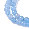 Natural White Jade Beads Strands X-G-I222-6mm-02-3