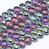 Electroplate Glass Beads Strands EGLA-F137-HP06-1