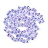 Electroplate Glass Beads Strands EGLA-D030-17V-4