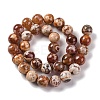 Natural Fire Crackle Agate Beads Strands G-G163-A01-04-3