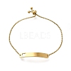 304 Stainless Steel Box Chain Slider Bracelets BJEW-M233-05G-1