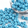 Baking Paint Glass Seed Beads SEED-Q025-4mm-M14-1
