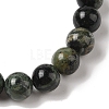 8mm Round Natural Kambaba Jasper Braided Bead Bracelets BJEW-C067-01B-21-3