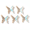 Alloy Enamel Pendants X-ENAM-R058-03B-1
