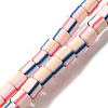 Polymer Clay Beads Strands CLAY-H006-01B-1