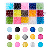 1Box 15 Color Transparent Glass Beads GLAA-X0011-02-2
