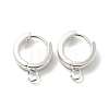 201 Stainless Steel Huggie Hoop Earrings Findings STAS-A167-01S-S-1