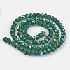 Electroplate Opaque Solid Color Glass Beads Strands EGLA-A034-P2mm-L05-2