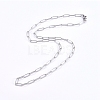 Non-Tarnish 304 Stainless Steel Paperclip Chains NJEW-G340-09P-2