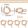 20Pcs Brass Spring Ring Clasps KK-BBC0027-68A-G-2
