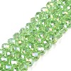 Electroplate Glass Beads Strands EGLA-A044-T8mm-B09-1