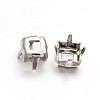 Square Brass Sew on Prong Settings KK-N0084-A07-10x10-1