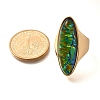 Resin Horse Eye Finger Rings LS-RJEW-R006-01G-02-5