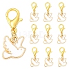 10Pcs Alloy Enamel Pendant Decorations HJEW-YW00355-1