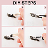 36Pcs 2 Style Star Alloy Rhinestone Cabochons MRMJ-OC0003-36-4