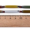 Handmade Millefiori Glass Lampwork Strip Beads Strands LA-N047-01A-4