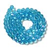 Electroplate Transparent Glass Beads Strands EGLA-A035-T10mm-L08-2