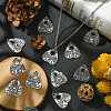 20Pcs 4 Styles Tibetan Style Alloy Pendants TIBEP-CJ0003-36-6