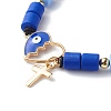 Adjustable Nylon Thread Charm Bracelets BJEW-JB06485-4