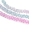 Transparent Painted Glass Beads Strands DGLA-A034-T1mm-A10-4