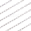 10M Tarnish Resistant 304 Stainless Steel Cable Chains CHS-BBC0001-18-7